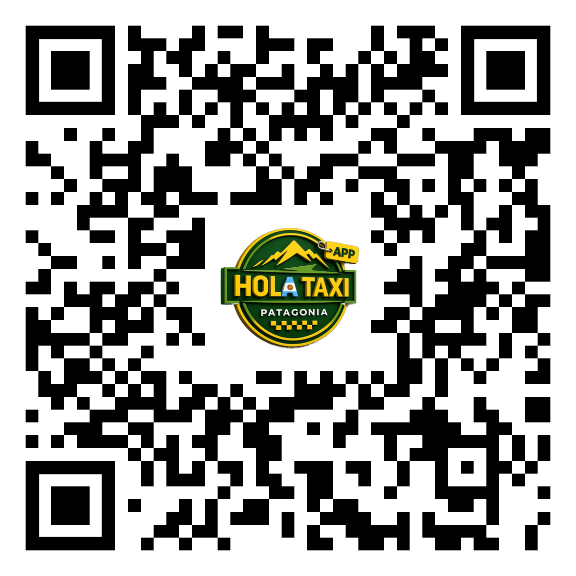 QR code to download Hola Taxi Patagonia